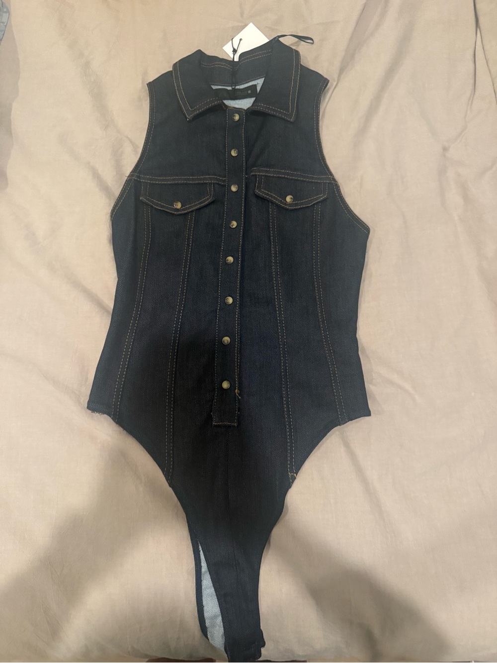 ZARA bodysuit jeans BRAND NEW never worn with tag size XS